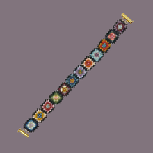 Load image into Gallery viewer, Granny Square Bracelet (7")