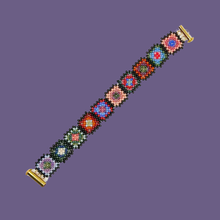 Load image into Gallery viewer, Granny Square Bracelet (5.75")