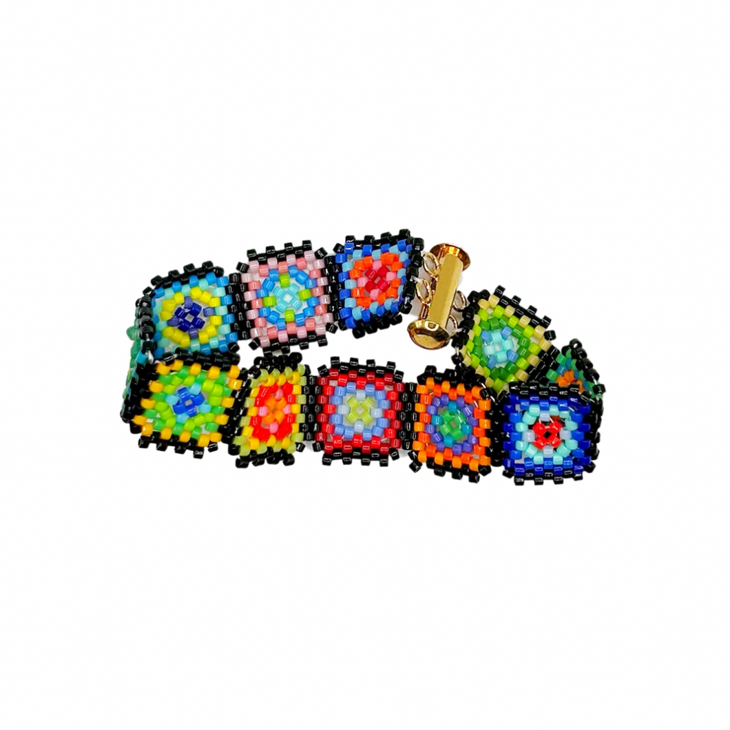 Granny Square Bracelet (6.5